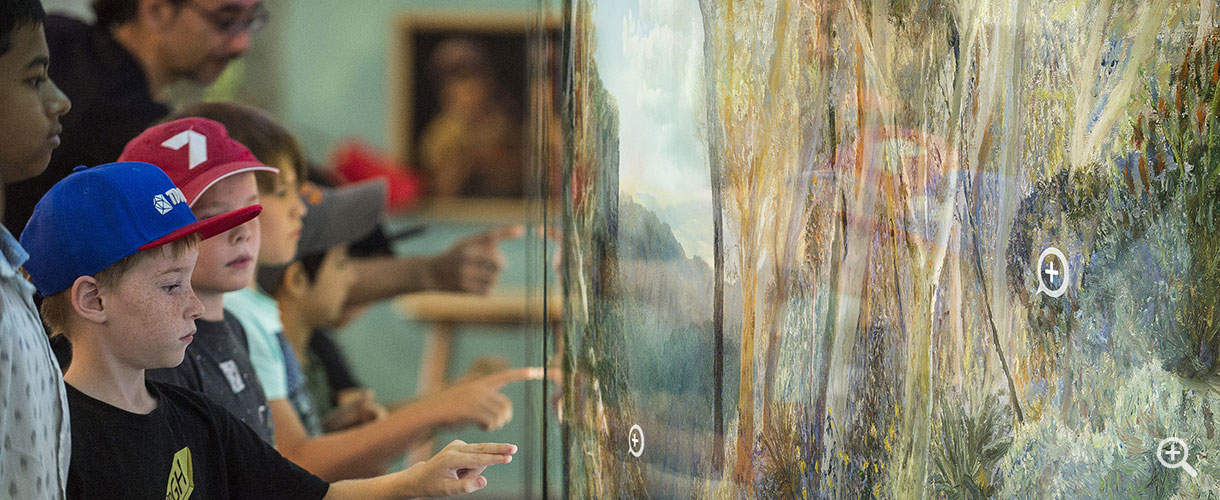 View of William Robinson's Tallabanna with cloud front 1998, oil on linen, QUT Art Collection, Gift of the artist under the Cultural Gifts Program, 2005.
